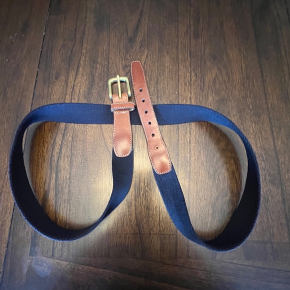 Men's Lands' End Navy Surcingle Belt, Size 46 - Picture 1 of 8